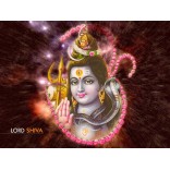 Lord Shiva in Om symbol